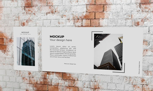 Free Urban Poster Grey Concrete Mock Up Psd