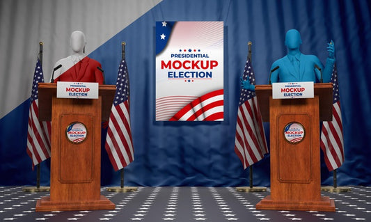 Free Us Elections Concept Mock-Up Psd