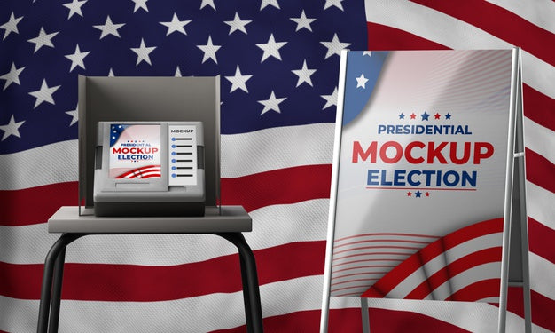 Free Us Elections Concept Mock-Up Psd