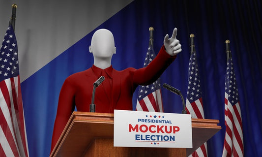 Free Us Elections Concept Mock-Up Psd