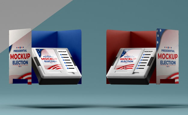 Free Us Elections Concept Mock-Up Psd