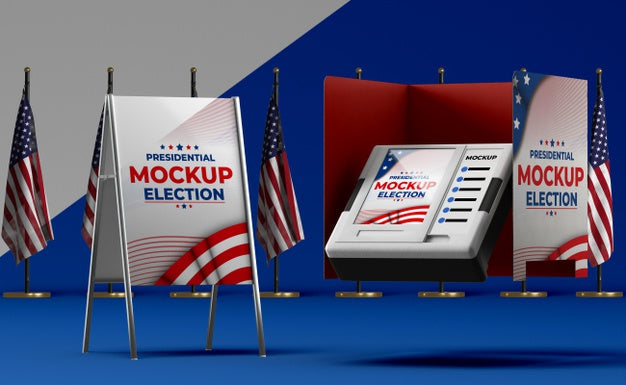 Free Us Elections Concept Mock-Up Psd