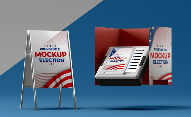 Free Us Elections Concept Mock-Up Psd