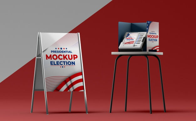 Free Us Elections Concept Mock-Up Psd