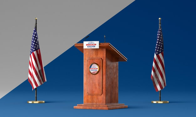 Free Us Elections Concept Mock-Up Psd