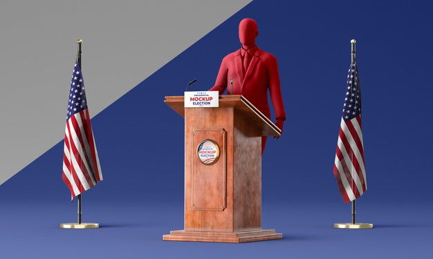 Free Us Elections Concept Mock-Up Psd