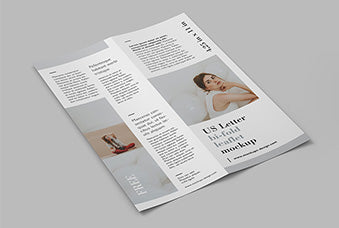 Free Us Letter Bi-Fold Leaflet