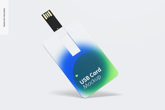 Free Usb Card Mockup Psd