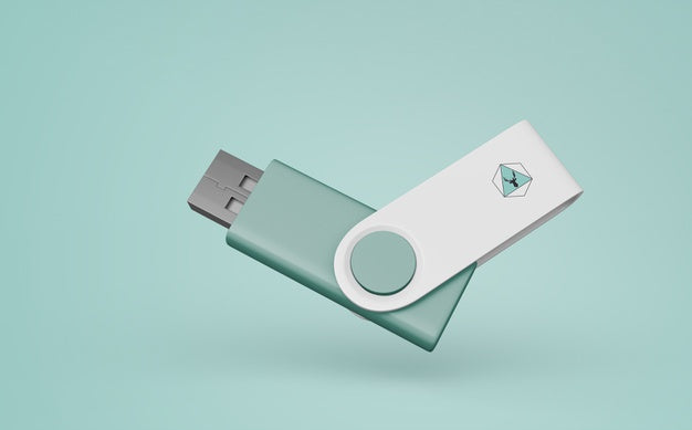 Free Usb Stick Mockup For Merchandising Psd