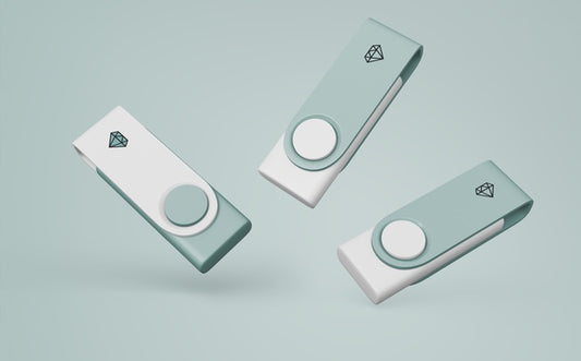 Free Usb Stick Mockup For Merchandising Psd