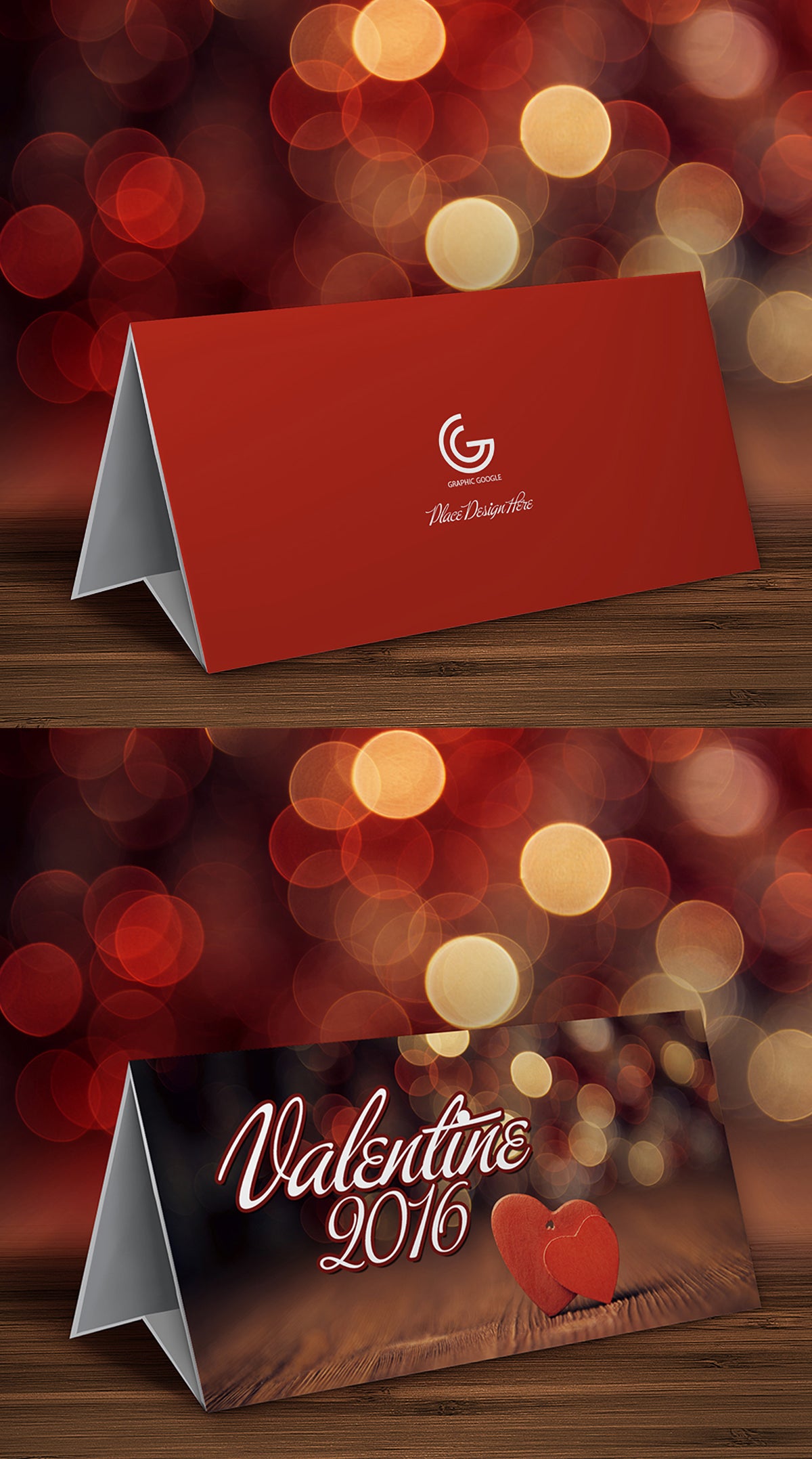 Free Valentine Table Top Mockup