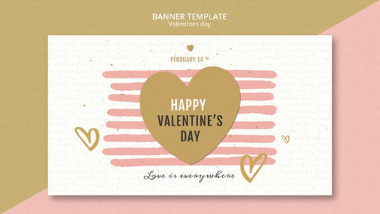 Free Valentine'S Day Concept Banner Template Psd