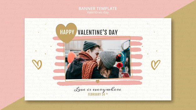 Free Valentine'S Day Concept Banner Template Psd