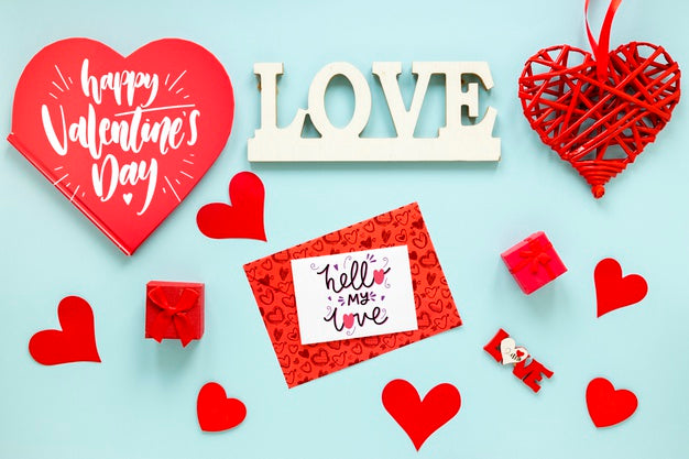 Free Valentine'S Day Concept Mock-Up Psd