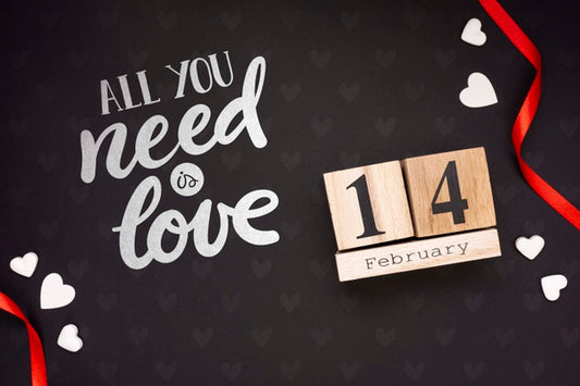 Free Valentine'S Day Concept Mock-Up Psd