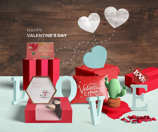 Free Valentine'S Day Concept Mock-Up Psd