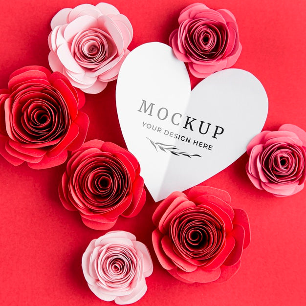 Free Valentine'S Day Concept Mock-Up Psd