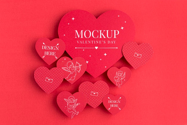 Free Valentine'S Day Concept Mock-Up Psd