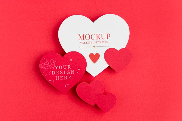 Free Valentine'S Day Concept Mock-Up Psd