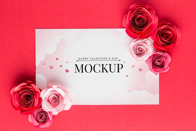 Free Valentine'S Day Concept Mock-Up Psd