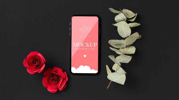 Free Valentine'S Day Concept Mock-Up Psd