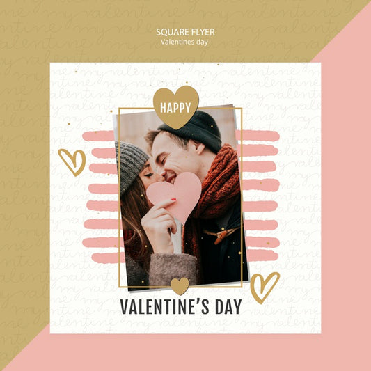 Free Valentine'S Day Concept Square Flyer Psd