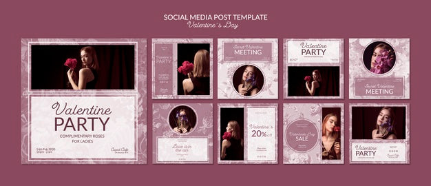 Free Valentine'S Day Social Media Post Template Psd