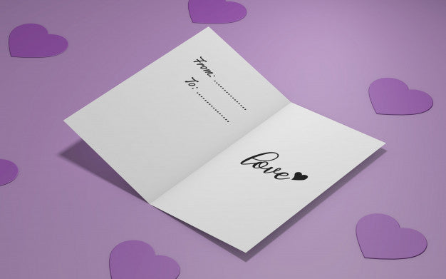 Free Valentine'S Party Invitation Mockup Psd