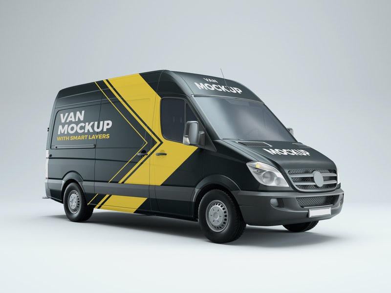 Free Van Psd Mockup