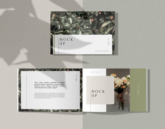 Free Various Nature Editorial Magazine Mock-Up Psd