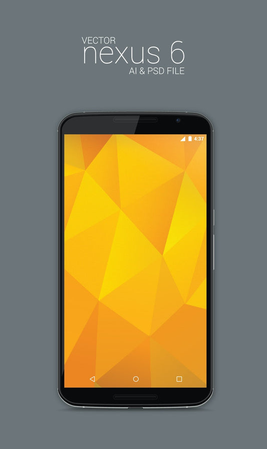 Free Vector Nexus 6 Model Mockup