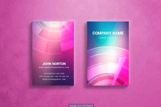 Free Vertical Business Cards Mockup Psd