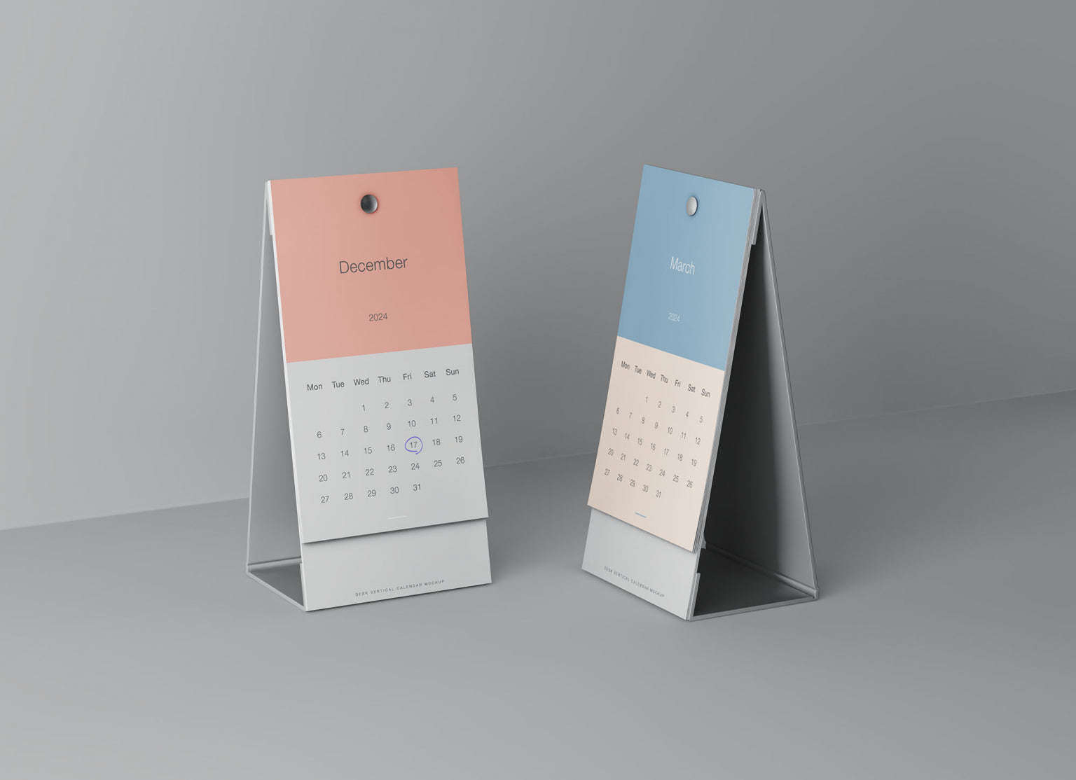 Free Vertical Calendar Mockup