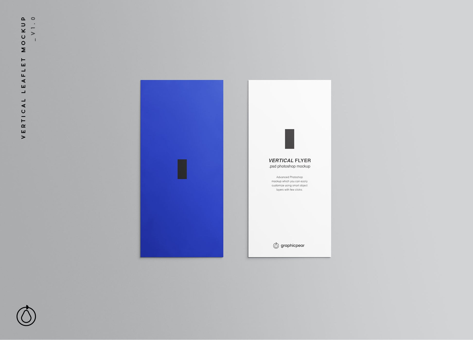 Free Vertical Leaflet Mockup