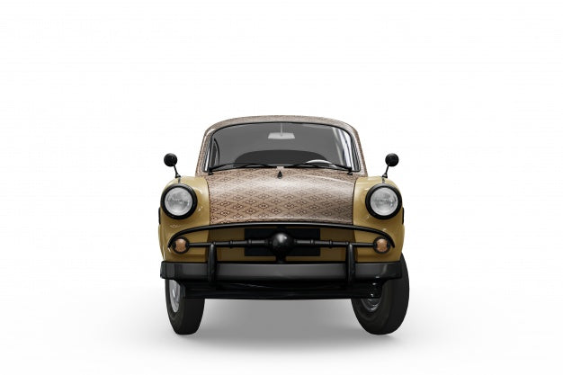 Free Vintage Car Mockup Psd