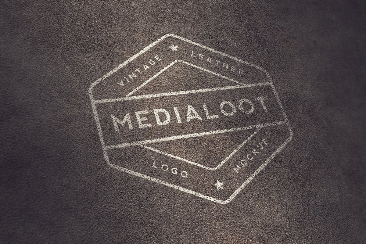 Free Vintage Leather Logo Mockups