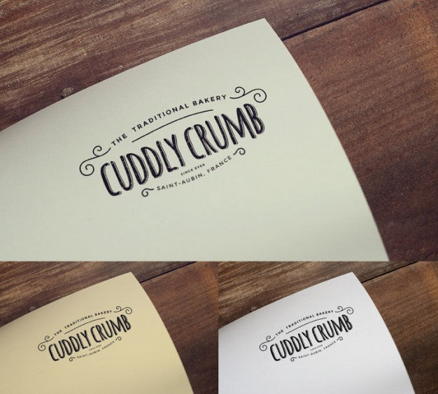 Free Vintage Logo Mock Up Psd
