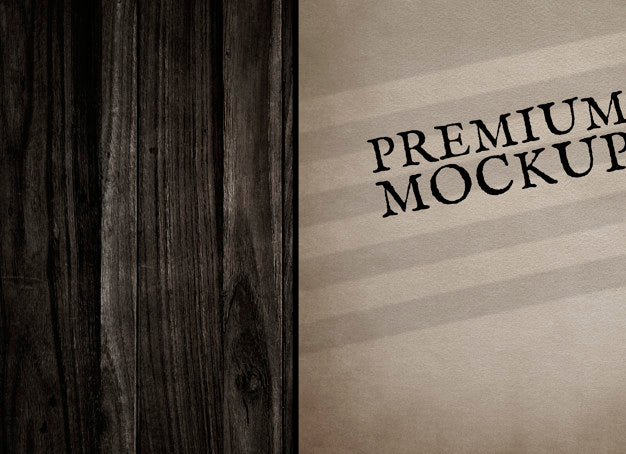 Free Vintage Paper Mockup Illustration Psd