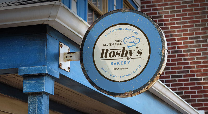 Free Vintage Wall Mounted Sign Board Mockup Psd