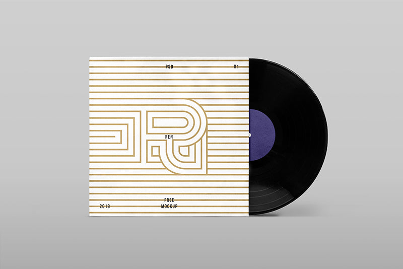 Free Vinyl Cover Mockup