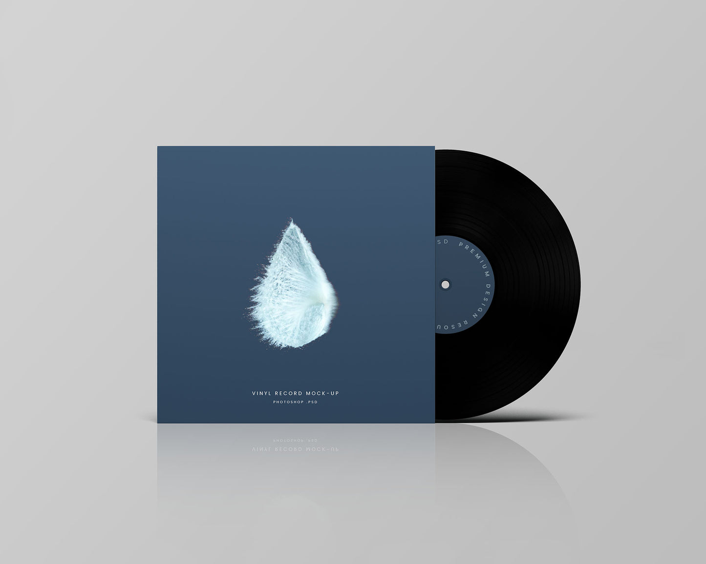 Free Vinyl Record Mockup