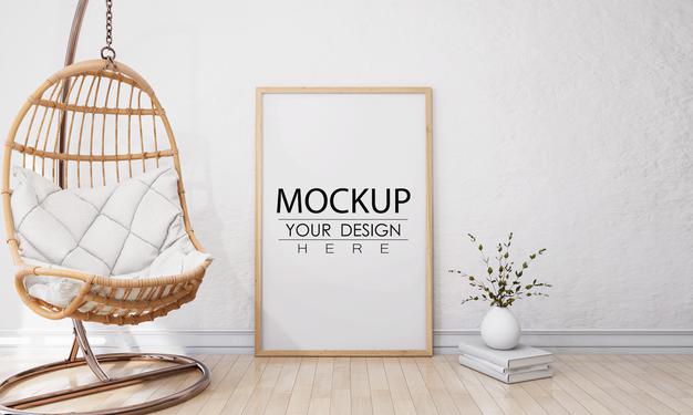 Free Wall Art Or Picture Frame In Living Room Mockup Psd