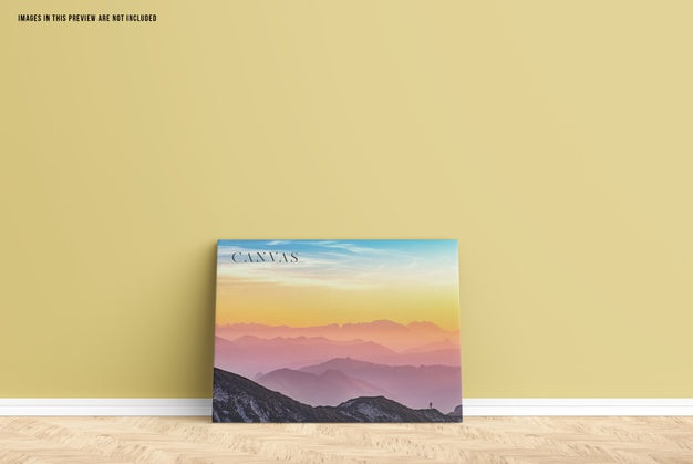 Free Wall Canvas Mockup Psd