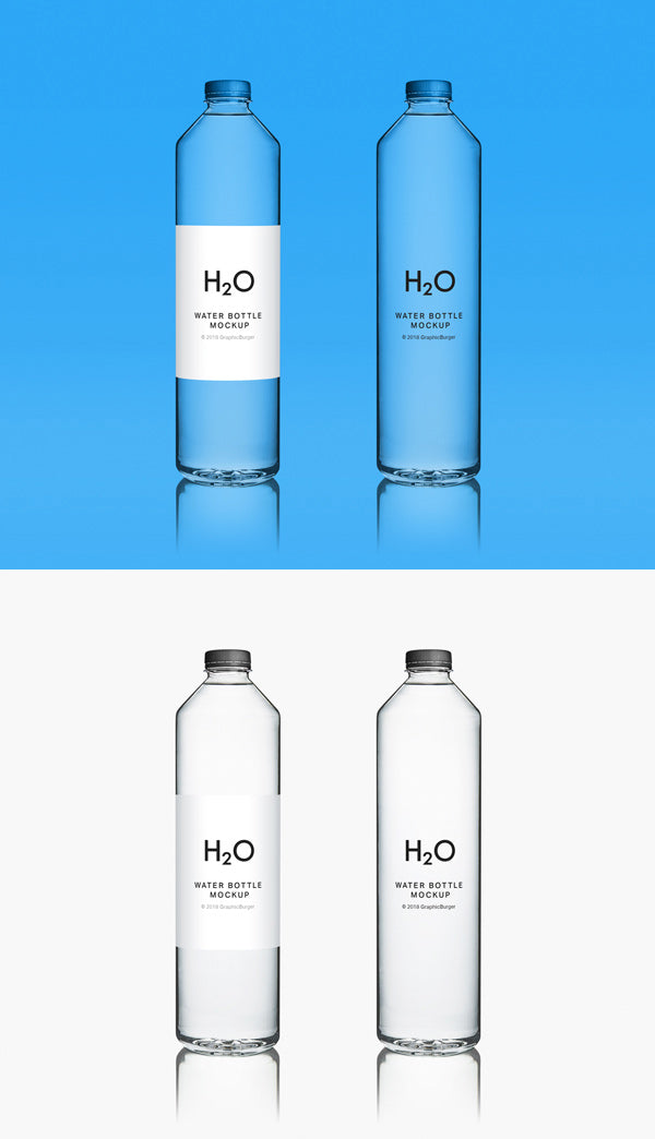 Free Water Bottle Mockup