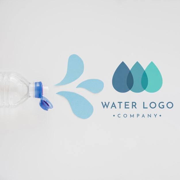 Free Water Logo Mockup On Copyspace Psd