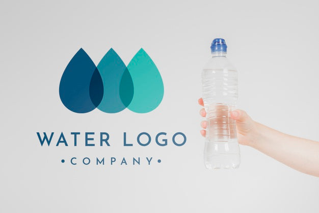 Free Water Logo Mockup On Copyspace Psd