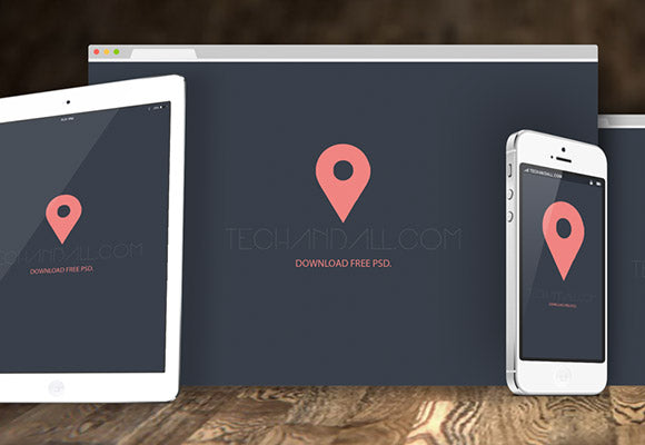 Free Web Collage Mockups Psd