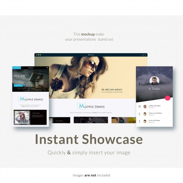 Free Web Page Mock Up Psd