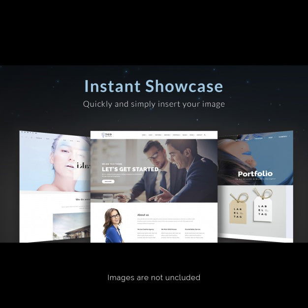 Free Web Page Mock Up Psd