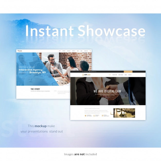 Free Web Page Mock Up Psd